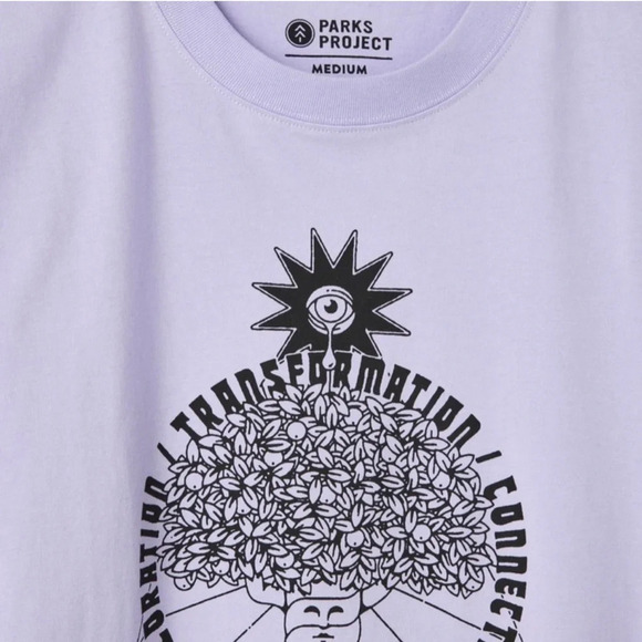 Parks Project Tree Of Knowledge Long Sleeve Tee, Purple, M, NWT - Picture 2 of 8